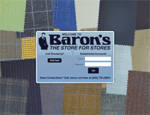 Tablet Screenshot of baronsclothes.com